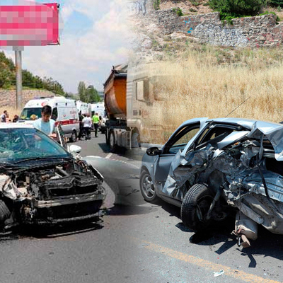 Başkent'te feci kaza! 4 araç birbirine girdi