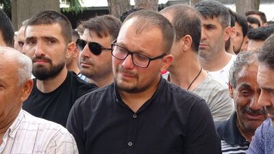 Selde hayatını kaybeden eşe son bakış