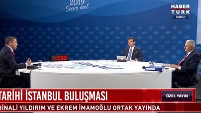 Ekrem İmamoğlu Binali Yıldırım canlı
