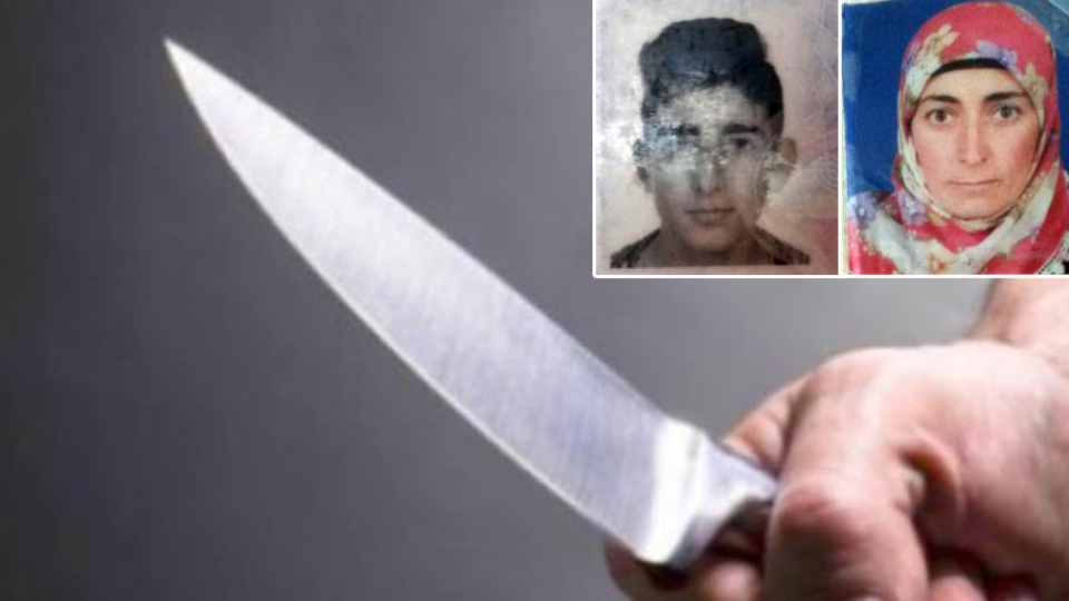 Annesini boynundan bıçaklayıp öldürdü!