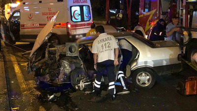 TBMM önünde trafik kazası: 1 yaralı