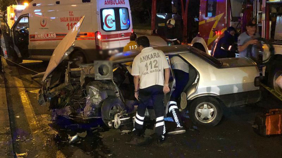 TBMM önünde trafik kazası: 1 yaralı