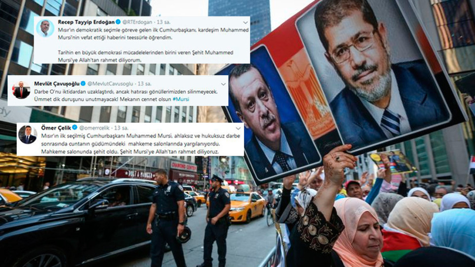 Mursi'nin vefatına taziye ve tepki mesajları yağdı!