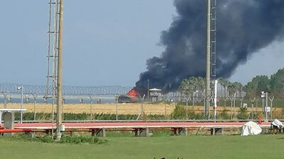 Botaş terminalinde yangın