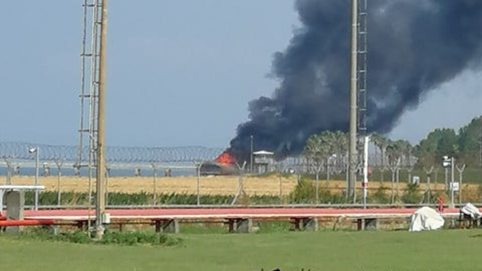 Botaş terminalinde yangın