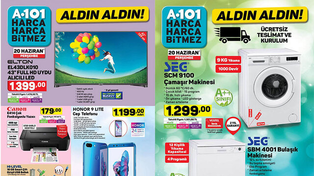 a101 20 Haziran 2019 Aktüel ürünleri bugün satışta!