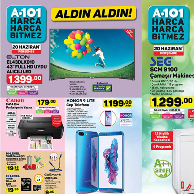 a101 20 Haziran 2019 Aktüel ürünleri bugün satışta!