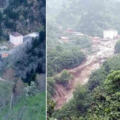 Büyük yıkım fotoğraf karesinde!