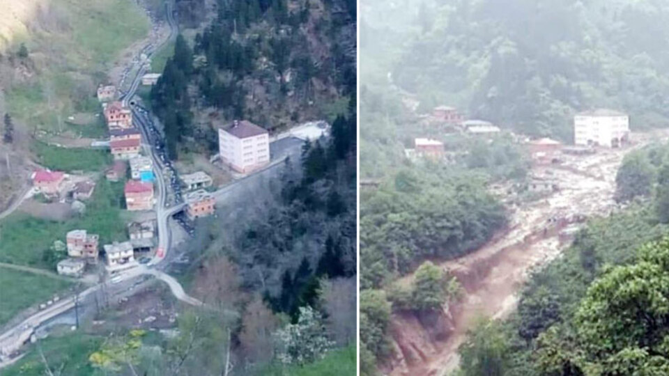 Büyük yıkım fotoğraf karesinde!