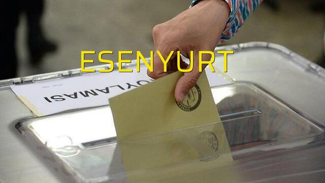 Esenyurt seçim sonuçları 2019!
