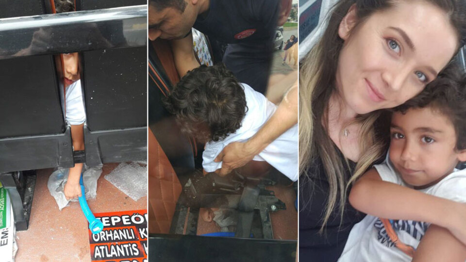 Minibüsü bu halde itfaiyeye çekti! Ekipler şaştı kaldı