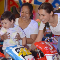 Anne-oğul eğlendiler