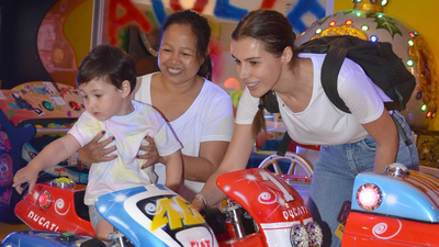 Anne-oğul eğlendiler