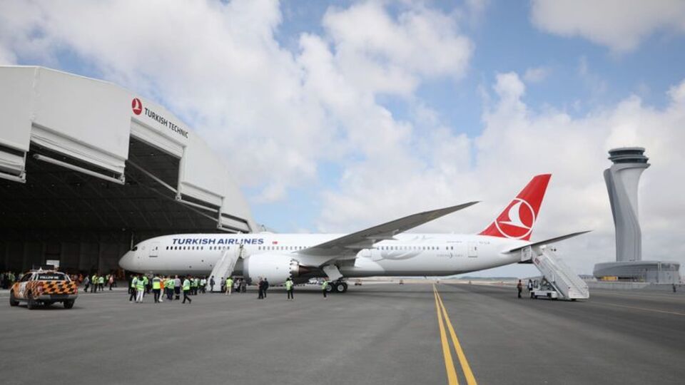 THY'nin dev uçağı İstanbul'da