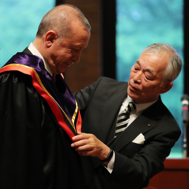 Erdoğan'a Japonya'da Fahri doktora