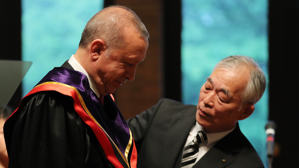 Erdoğan'a Japonya'da Fahri doktora