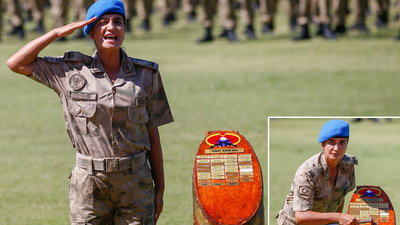 Komando kursunun birincisi bir kadın!