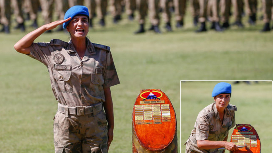 Komando kursunun birincisi bir kadın!