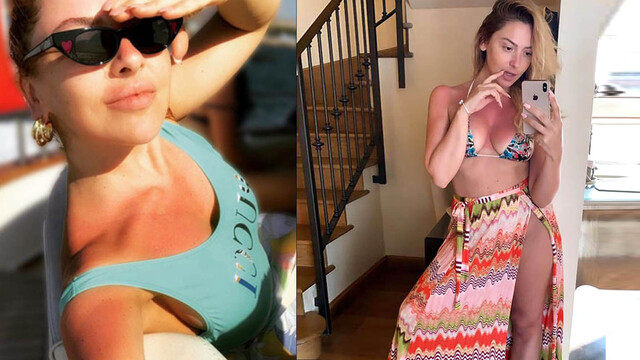 Hadise'den bikinili poz