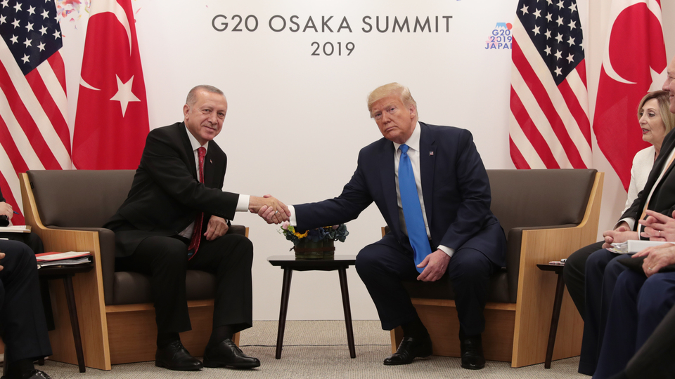Erdoğan-Trump ile görüştü