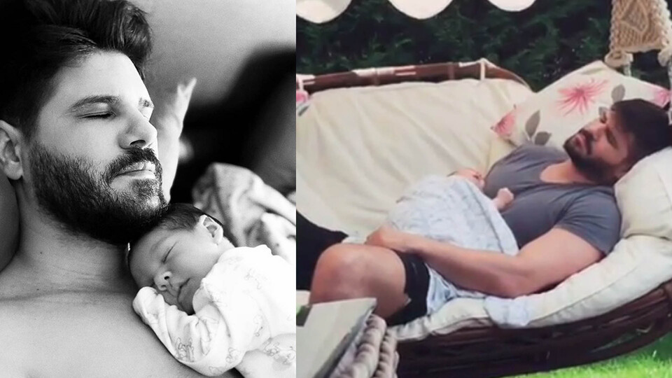 Tolgahan'ın Efehan ile salıncak keyfi