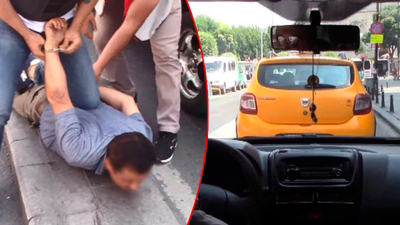 Taksicilere 'son durak' operasyonu polis kamerasında