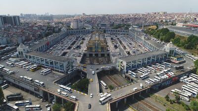 İstanbul'da otogara hava destekli operasyon