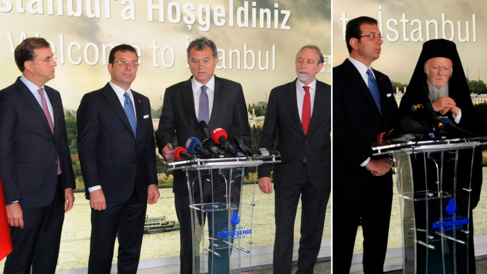 TÜSİAD ve Bartholomeos'tan İmamoğlu'na ziyaret
