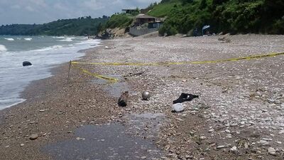 Sahilde gören jandarmaya aradı