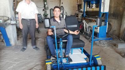 Mardin'in ilk yerli otomobilini yaptı