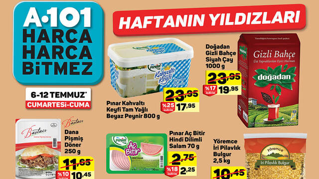 A101 6 - 12 Temmuz Aktüel ürünler kataloğu 2019!