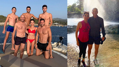 Zidane ailesi tatilde