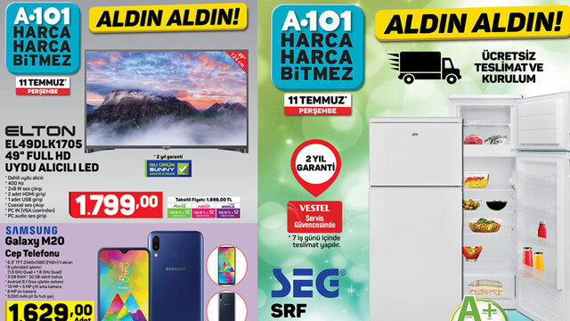 a101 11 Temmuz 2019 Aktüel ürünleri bugün satışta!