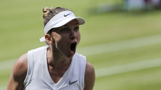 Wimbledon'da ilk finalist Halep