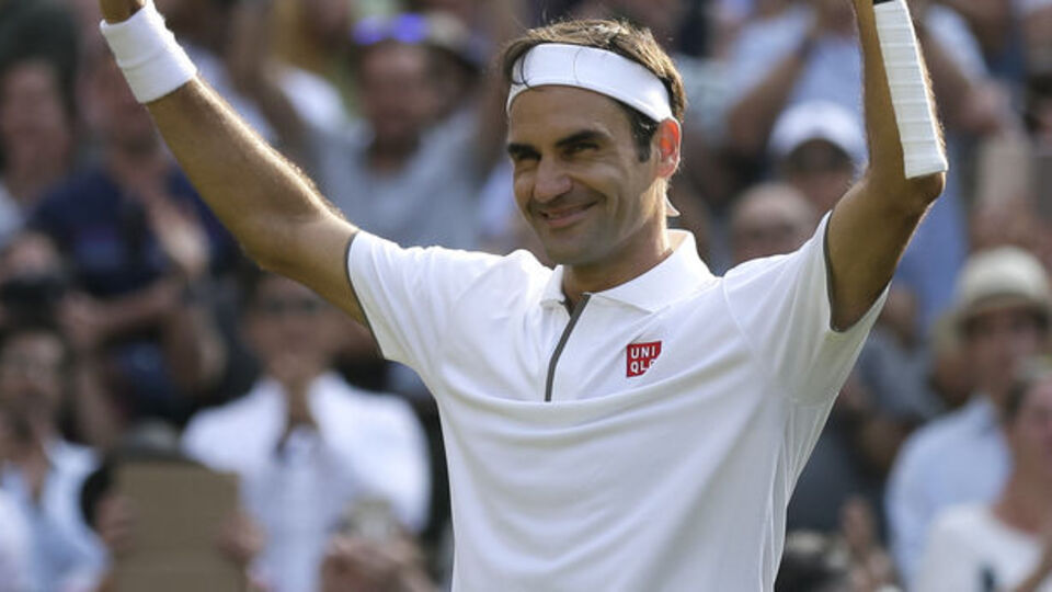 Federer'in yüzü Wimbledon'da gülüyor!