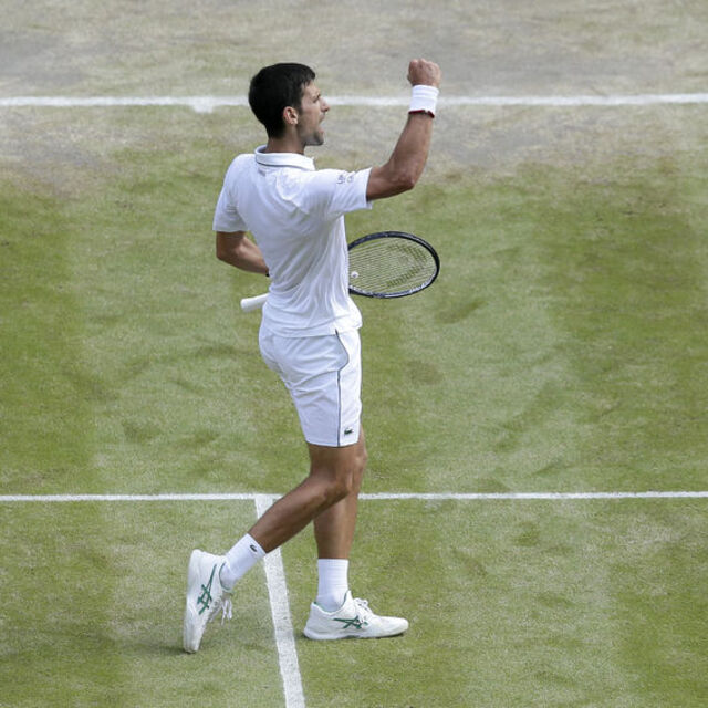 Wimbledon'da ilk finalist Djokovic
