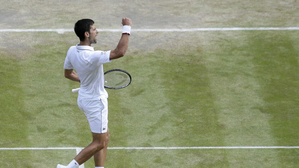 Wimbledon'da ilk finalist Djokovic