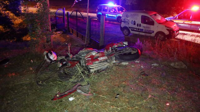 Sivas'ta motosiklet kazası