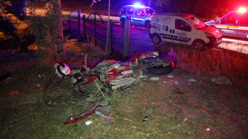 Sivas'ta motosiklet kazası