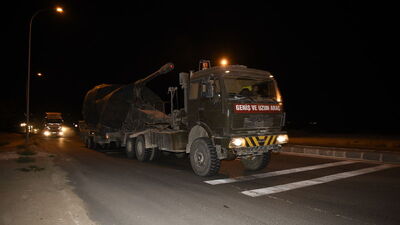 Suriye sınırına askeri sevkiyat