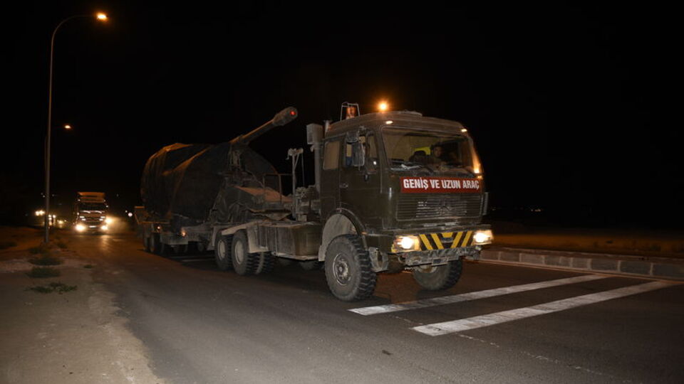 Suriye sınırına askeri sevkiyat