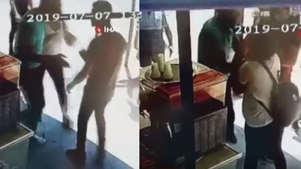 Kızı sürükleyen gence Osmanlı tokadı!