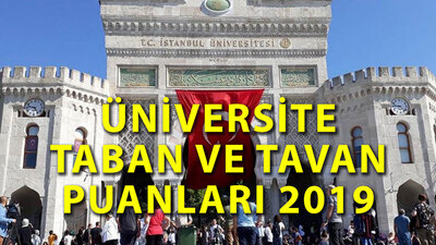 İşte Üniversite taban puanları 2019!