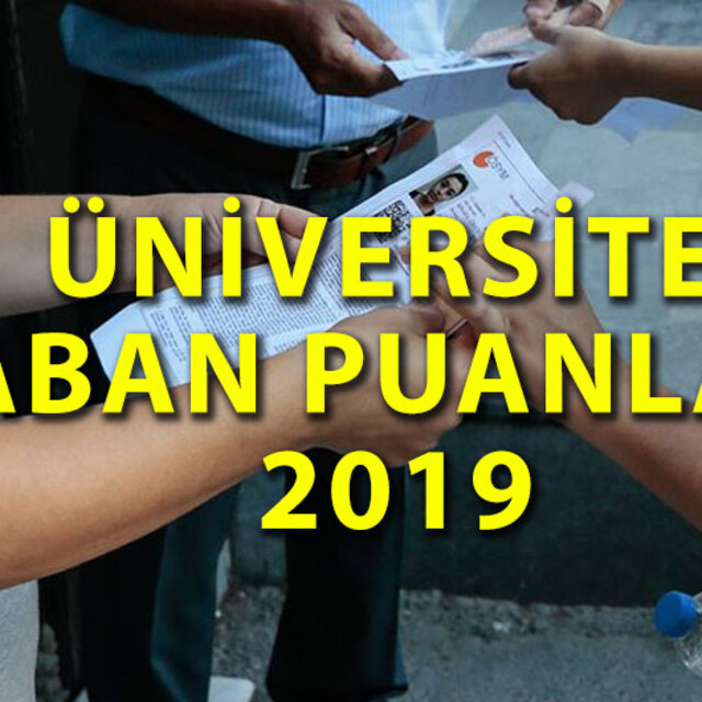 Üniversite taban puanları yayında!