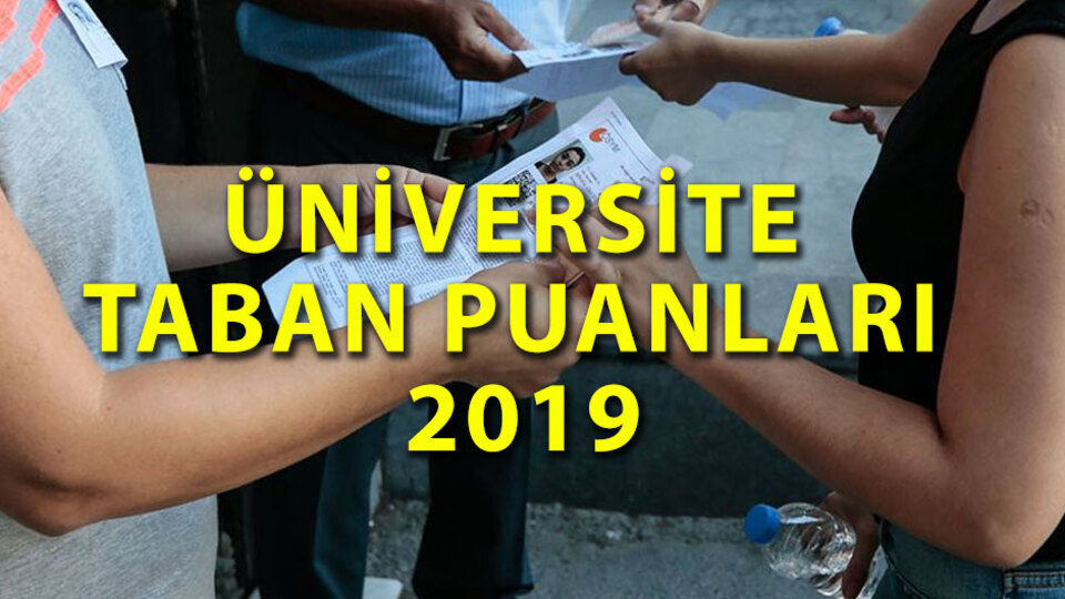 Üniversite taban puanları yayında!