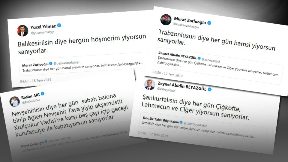 Yöresel tatlar başkanların Twitter hesabında