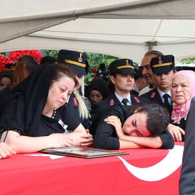 Şehit Binbaşı Akkuş'a veda