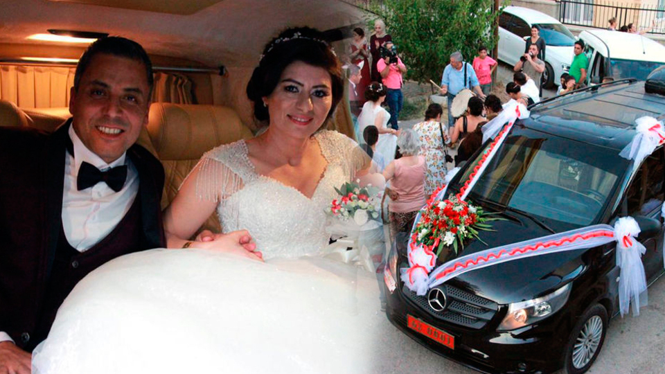 Valinin makam aracı şehit kardeşin gelin arabası oldu