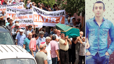 Mahalle cenazede pankart açtı!