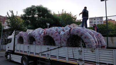 Batman'da TIR'da 1 ton esrar ele geçirildi